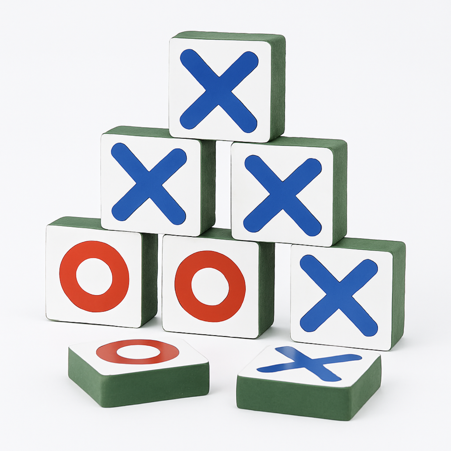 Wooden Tic Tac Toe Board Game for Kids, Ages 4+, 2 Players, Classic Strategy Game