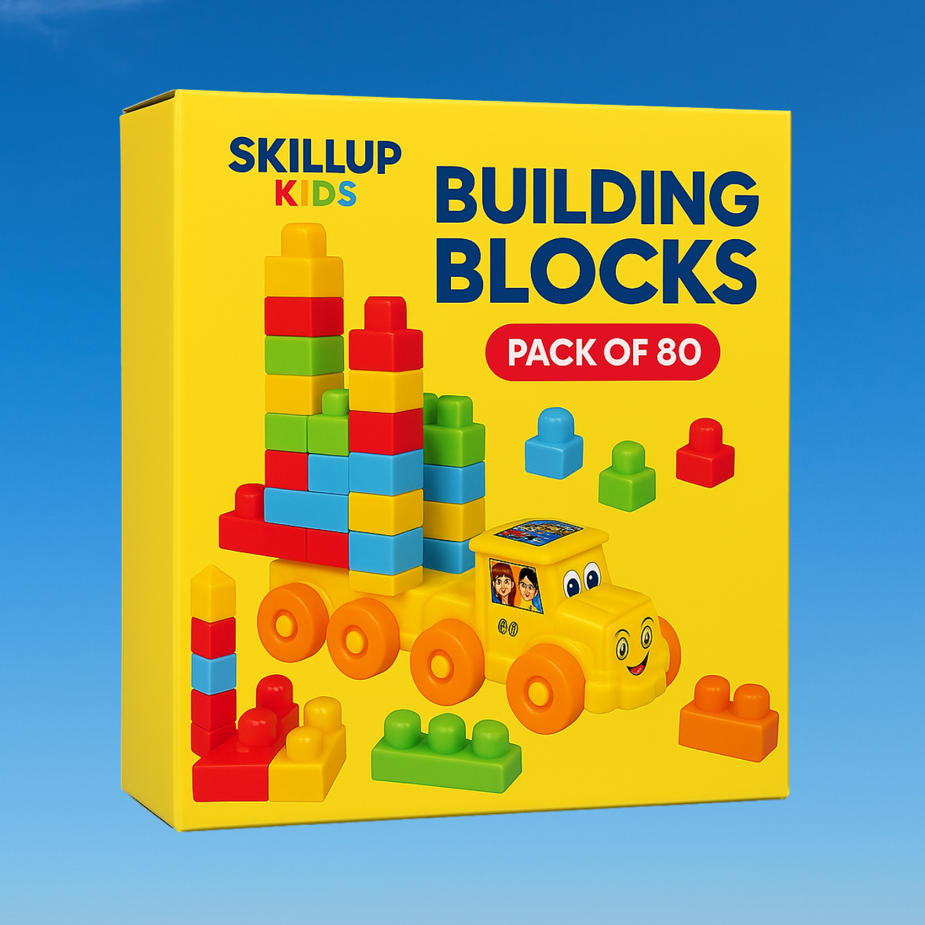 80 Pcs Big Mega Sized Blocks – Build & Create Limitlessly