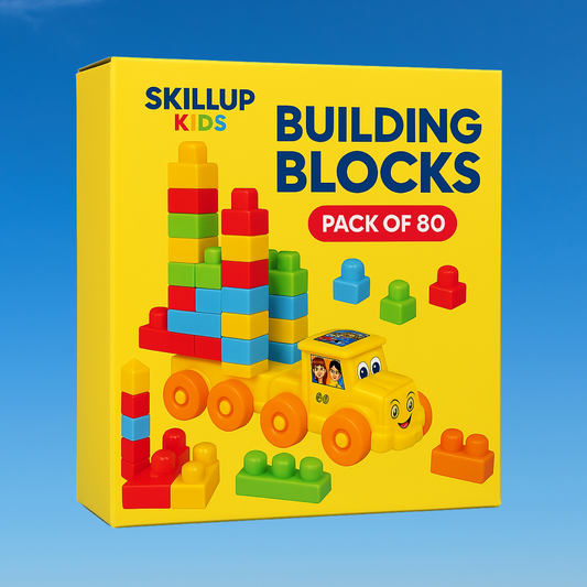 80 Pcs Big Mega Sized Blocks – Build & Create Limitlessly