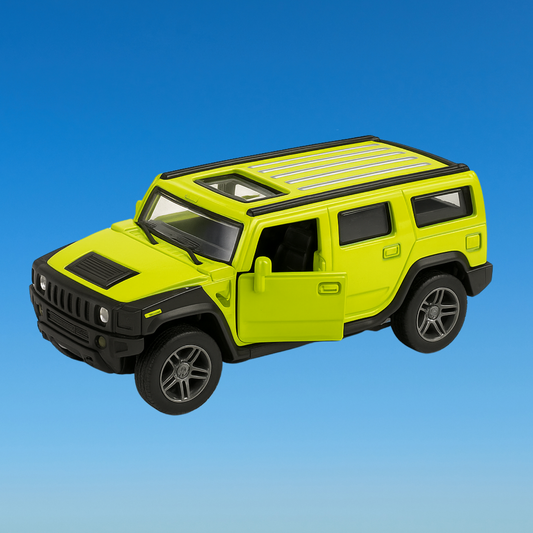 Mini Metal Car Toy | Pull Back Action Rubber Tires (Realistic Design)