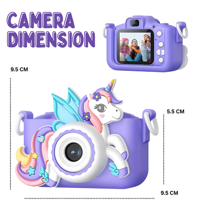 Unicorn 48MP Kids Camera with Video Recorder | For Boys & Girls | Purple & Pink