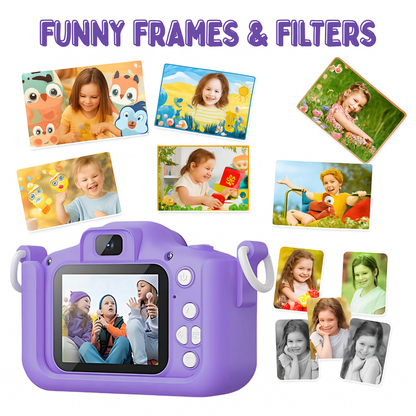 Unicorn 48MP Kids Camera with Video Recorder | For Boys & Girls | Purple & Pink
