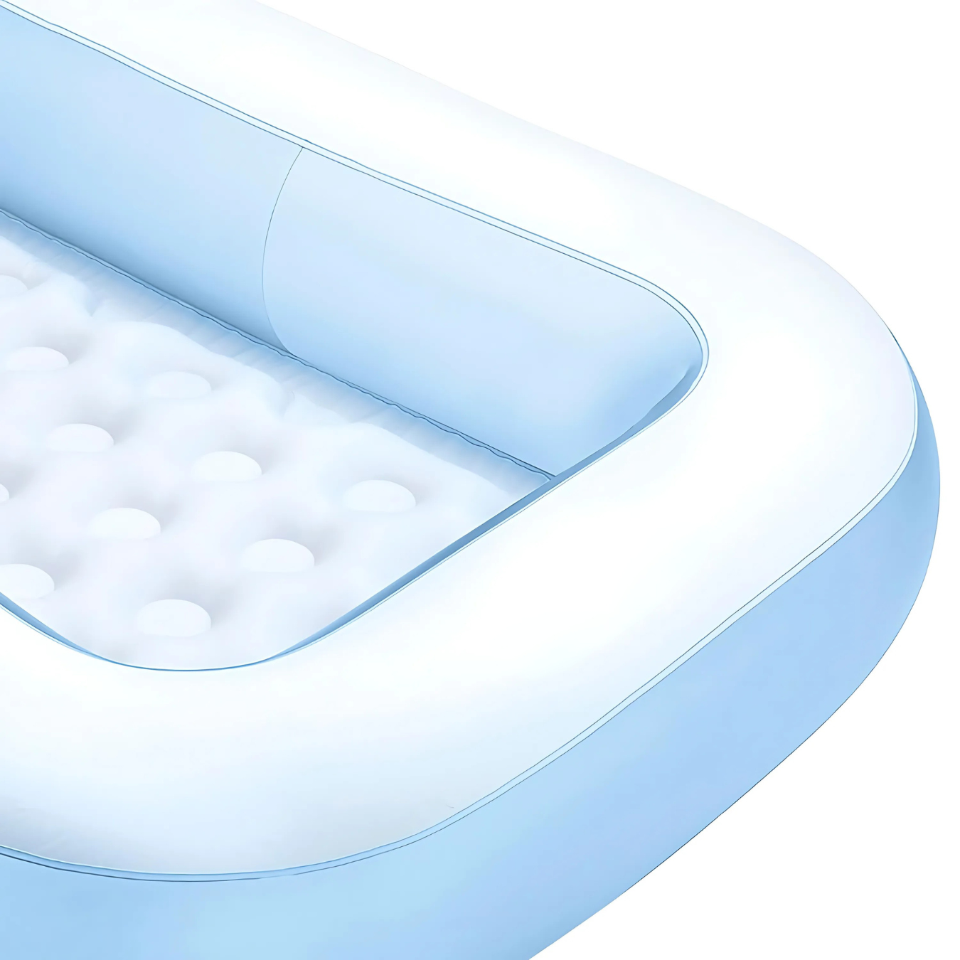 Inflatable 5.5ft Rectangular Pool for Summers with Air Pump