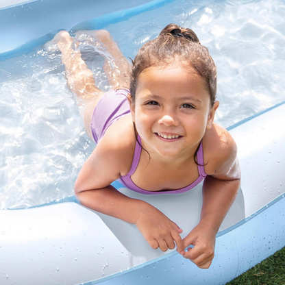 Inflatable 5.5ft Rectangular Pool for Summers with Air Pump