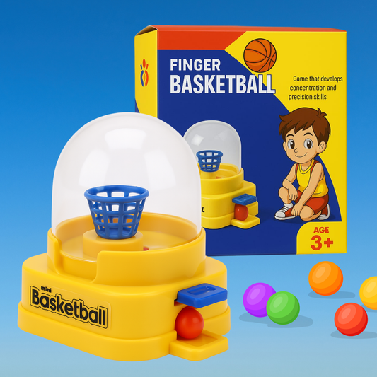 Mini Finger Basketball Game, Indoor Tabletop Basketball Shooter with Dome