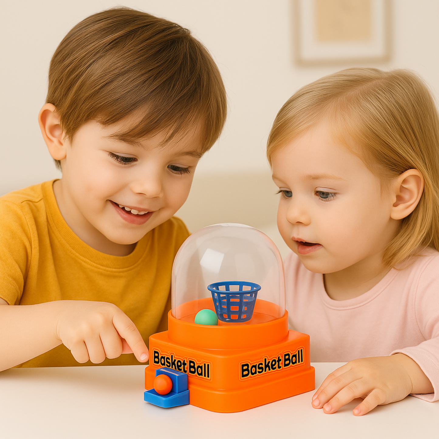 Mini Finger Basketball Game, Indoor Tabletop Basketball Shooter with Dome