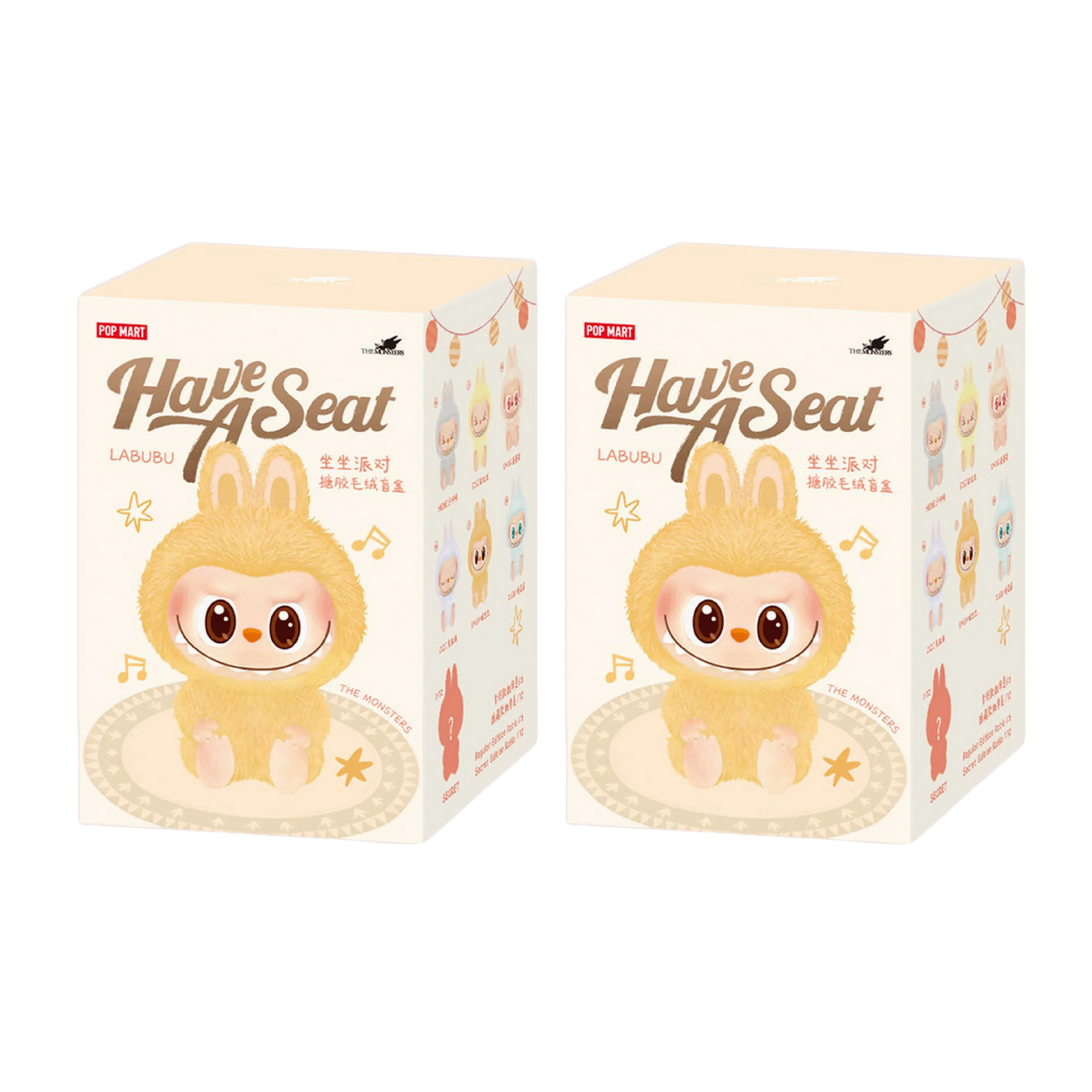 Labubu Doll – Premium Quality Collectible (Have a Seat) Blind Box (Pack of 2)