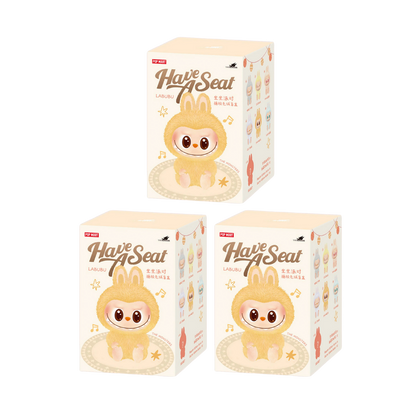Labubu Doll – Premium Quality Collectible (Have a Seat) Blind Box (Pack of 3)