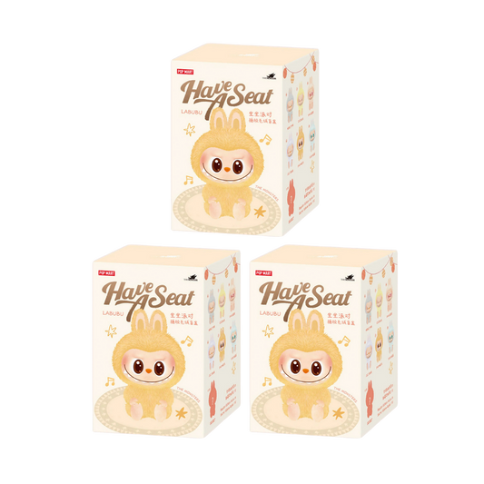 Labubu Doll – Premium Quality Collectible (Have a Seat) Blind Box (Pack of 3)