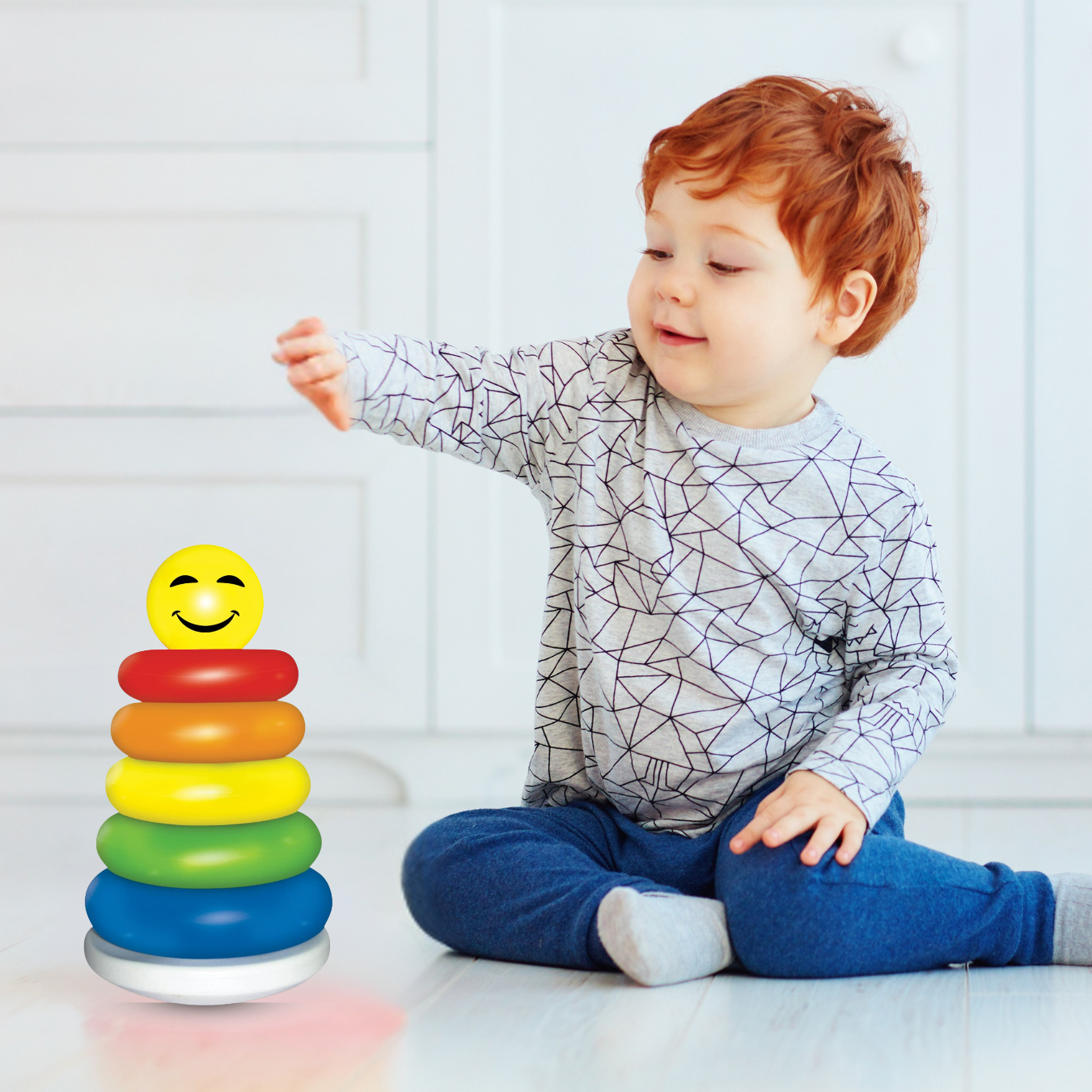 Littles Junior Rings - Colorful Stacking Fun for Early Learning