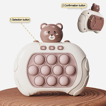 Fast Push Pop It Game – Interactive Bear-Themed Speed Bubble Pop Toy for Kids