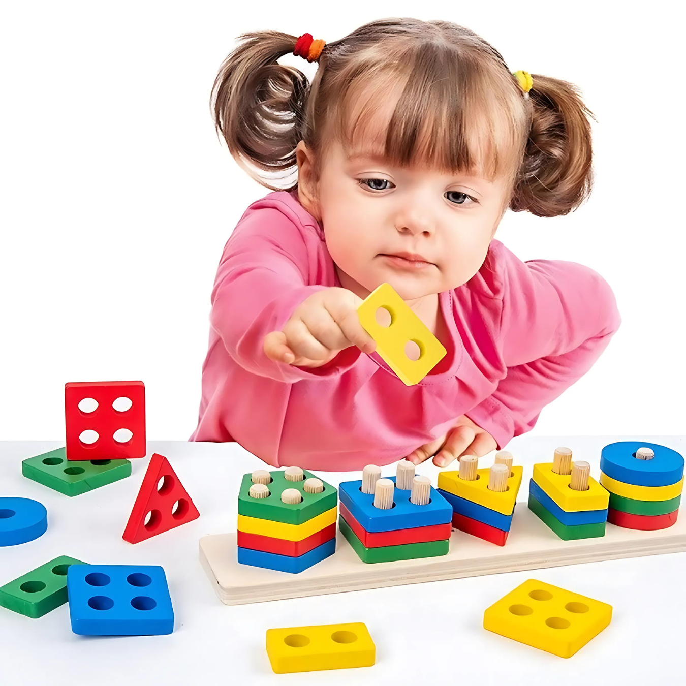 Angle Geometric Plastic Blocks – Creative Shape-Building Toy