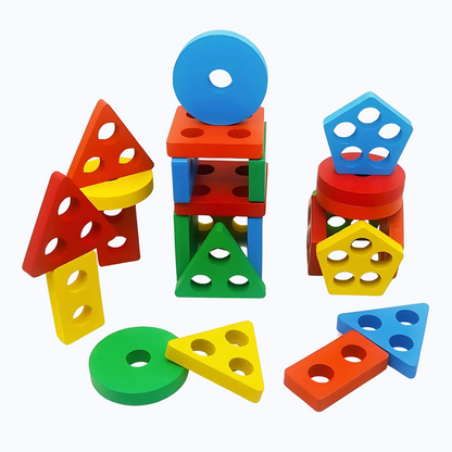 Angle Geometric Plastic Blocks – Creative Shape-Building Toy