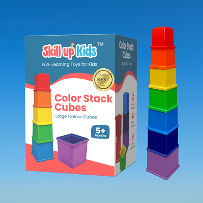 Rainbow Stacking Cubes – Bright & Engaging Learning Blocks