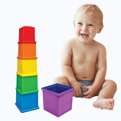 Rainbow Stacking Cubes – Bright & Engaging Learning Blocks