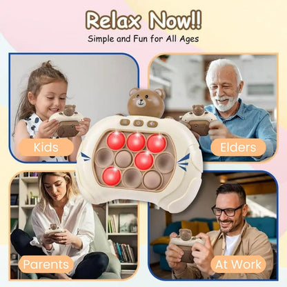 Fast Push Pop It Game – Interactive Bear-Themed Speed Bubble Pop Toy for Kids