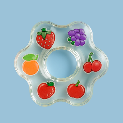 Water-Filled Baby Teether, Fruit-Themed, BPA-Free, Cooling Relief for Sore Gums