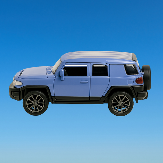 Die-Cast Metal SUV Car Toy, 1:36 Scale, Pull-Back Action, Blue, Ages 3+