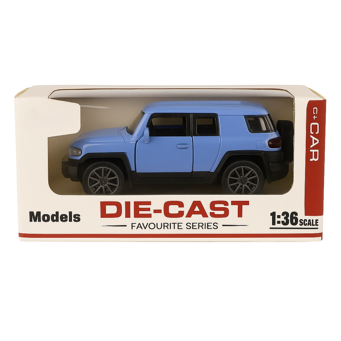 Die-Cast Metal SUV Car Toy, 1:36 Scale, Pull-Back Action, Blue, Ages 3+