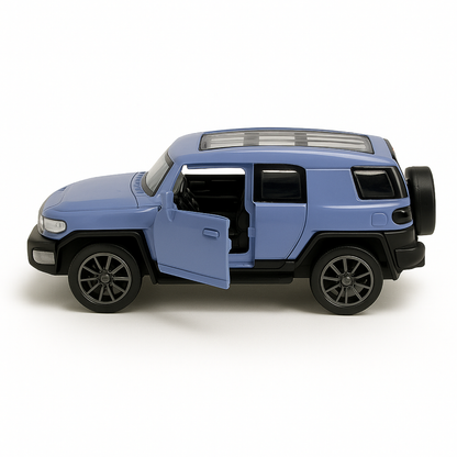 Die-Cast Metal SUV Car Toy, 1:36 Scale, Pull-Back Action, Blue, Ages 3+