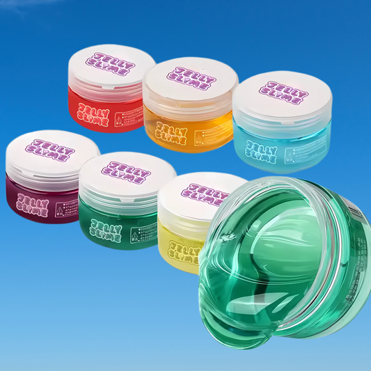 Pack of 6 Fruit-Scented Slime – Soft, Stretchy, and Fun!